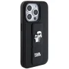Karl Lagerfeld Gripstand Saffiano Karl&Choupette Pin tok iPhone 14 Pro - fekete thumbnail