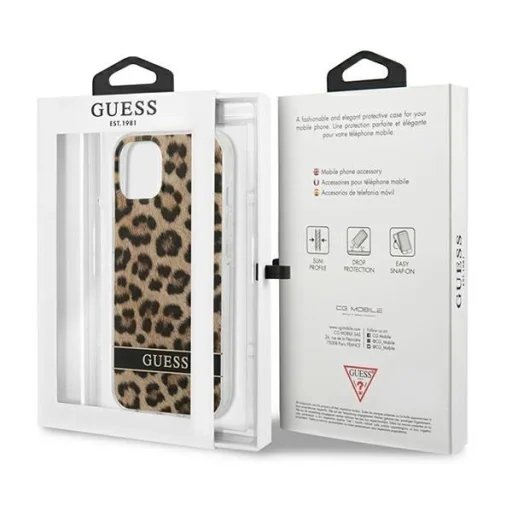Guess GUHCP13SHSLOW iPhone 13 mini 5.4" hnedý/hnedý pevný kryt Leopard - 8