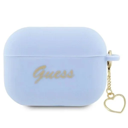 Guess GUAP2LSCHSB AirPods Pro 2 tok kék/kék Silicone Charm Heart Collection - 1