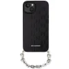 Karl Lagerfeld KLHCP14SSACKLHPK iPhone 14 6.1" fekete/fekete kemény tok Saffiano Monogram Chain - 2