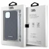 Karl Lagerfeld KLHCP14SSACKLHPK iPhone 14 6.1" fekete/fekete kemény tok Saffiano Monogram Chain - 7