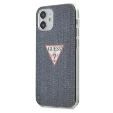 Guess GUHCP12SPCUJULDB iPhone 12 mini 5.4" sötétkék kemény tok Jeans Kollekció
