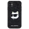 Karl Lagerfeld KLHCN61G2CPK iPhone 11 6.1" fekete/fekete kemény tok Glitter Choupette Patch tok thumbnail