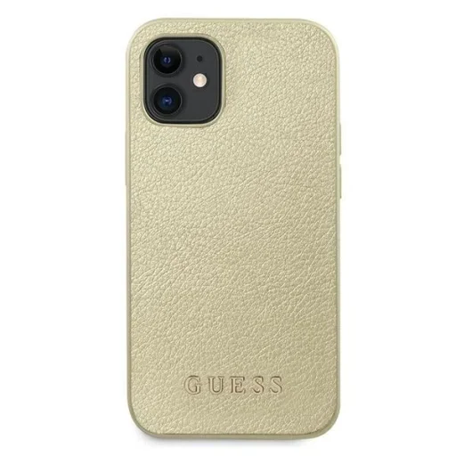 Guess GUHCP12SIGLGO iPhone 12 mini 5.4" gold/gold kemény tok Iridescent - 3