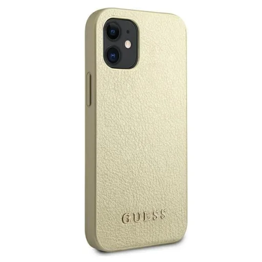 Guess GUHCP12SIGLGO iPhone 12 mini 5.4" gold/gold kemény tok Iridescent - 4