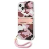 Guess GUHCP13SKCABPI iPhone 13 mini 5.4" pink/pink Camo Strap Collection tok thumbnail