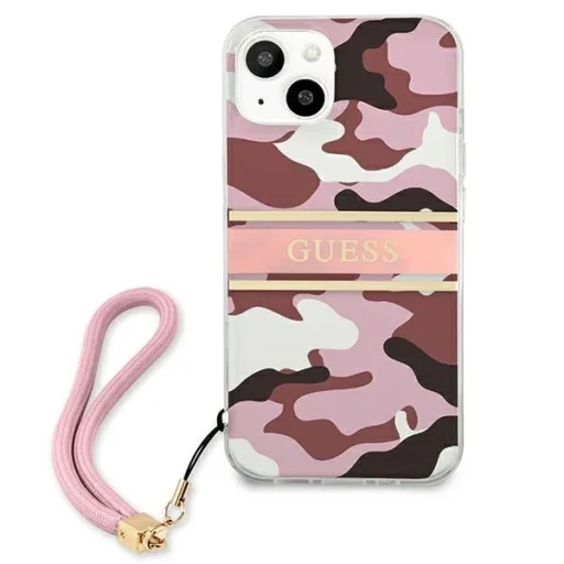 Guess GUHCP13SKCABPI iPhone 13 mini 5.4" pink/pink Camo Strap Collection tok - 3