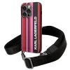 Karl Lagerfeld KLHCP14LSTSTP iPhone 14 Pro 6,1" tok rózsaszín Color Stripes Strap - 1