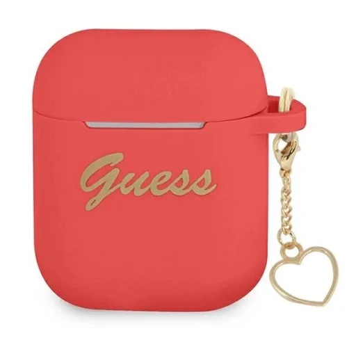 Guess GUA2LSCHSR AirPods cover red/red Silicone Charm Heart Collection - 1