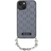Karl Lagerfeld KLHCP14SSACKLHPG iPhone 14 6.1" ezüst/ezüst keménytok Saffiano Monogram Chain tok thumbnail