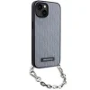 Karl Lagerfeld KLHCP14SSACKLHPG iPhone 14 6.1" ezüst/ezüst keménytok Saffiano Monogram Chain tok thumbnail