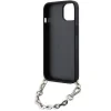 Karl Lagerfeld KLHCP14SSACKLHPG iPhone 14 6.1" ezüst/ezüst keménytok Saffiano Monogram Chain tok thumbnail