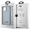 Karl Lagerfeld KLHCP14SSACKLHPG iPhone 14 6.1" ezüst/ezüst keménytok Saffiano Monogram Chain tok thumbnail