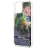 Guess GUHCP13SLFLSB iPhone 13 mini 5.4" kék/kék keménytok Flower Liquid Glitter tok thumbnail