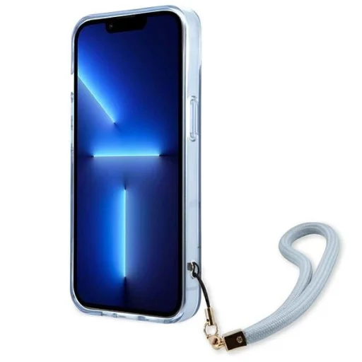 Guess GUHCP13SHTSGSB iPhone 13 mini 5,4" kék / kék kemény tok Translucent Stap - 5