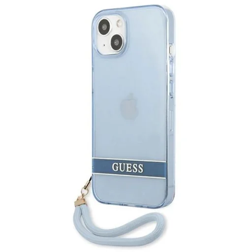 Guess GUHCP13SHTSGSB iPhone 13 mini 5,4" kék / kék kemény tok Translucent Stap - 2