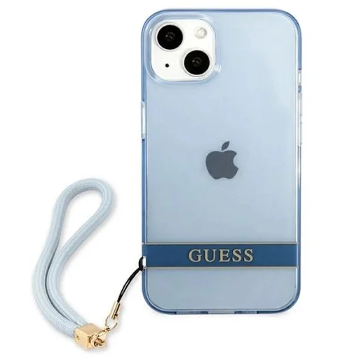 Guess GUHCP13SHTSGSB iPhone 13 mini 5,4" kék / kék kemény tok Translucent Stap - 3