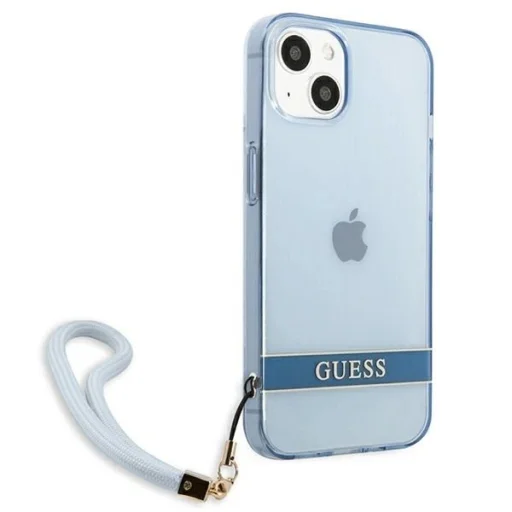 Guess GUHCP13SHTSGSB iPhone 13 mini 5,4" kék / kék kemény tok Translucent Stap - 4
