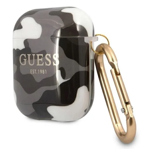 Guess GUA2UCAMG AirPods tok fekete/fekete Camo Kollekció - 2