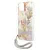 Guess GUHCP13SHFLSU iPhone 13 mini 5.4" lila/lila keménytok Flower Strap thumbnail