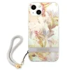Guess GUHCP13SHFLSU iPhone 13 mini 5.4" lila/lila keménytok Flower Strap thumbnail