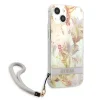 Guess GUHCP13SHFLSU iPhone 13 mini 5.4" lila/lila keménytok Flower Strap thumbnail