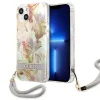 Guess GUHCP13SHFLSU iPhone 13 mini 5.4" lila/lila keménytok Flower Strap thumbnail