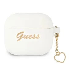 Guess GUA3LSCHSH AirPods 3 tok fehér/fehér Szilikon Charm Heart Kollekció