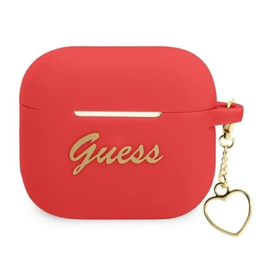 Guess GUA3LSCHSR AirPods 3 tok piros/piros Szilikon Charm Heart Kollekció - 1