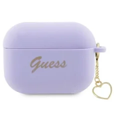 Guess GUAP2LSCHSU AirPods Pro 2 tok lila/lila Szilikon Charm Heart Kollekció