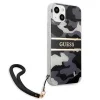 Guess GUHCP13SKCABBK iPhone 13 mini 5.4" fekete/fekete kemény tok Camo Strap Collection thumbnail