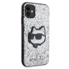 Karl Lagerfeld KLHCN61G2CPS iPhone 11 6.1" ezüst/ezüst kemény tok Glitter Choupette Patch tok - 4