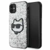 Karl Lagerfeld KLHCN61G2CPS iPhone 11 6.1" ezüst/ezüst kemény tok Glitter Choupette Patch tok