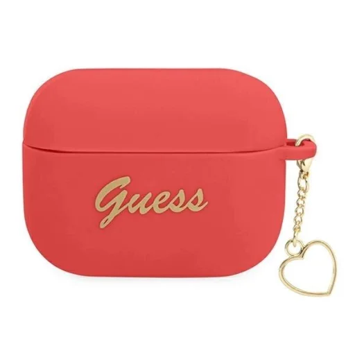 Guess GUAPLSCHSR AirPods Pro cover red/red Silicone Charm Heart Collection - 1