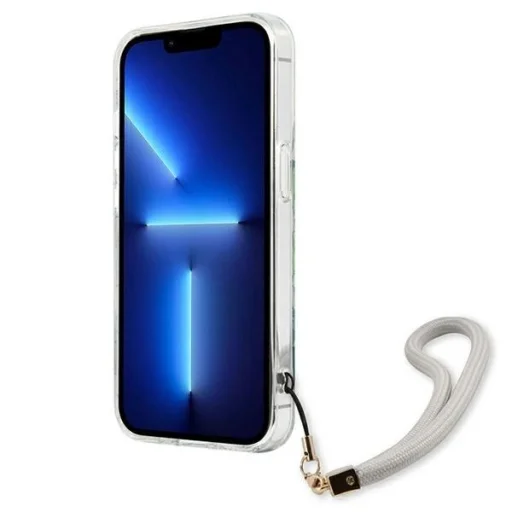 Guess GUHCP13SHFLSN iPhone 13 mini 5.4" zöld/zöld keménytok Virág Pánt - 5