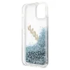 Guess GUHCP12LGLVSBL iPhone 12 Pro Max 6.7" blue/blue hardcase Glitter Vintage Script - 8