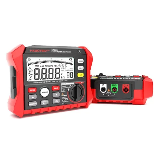 Habotest HT2302 Digitális Földelési Ellenállás Mérő - 2