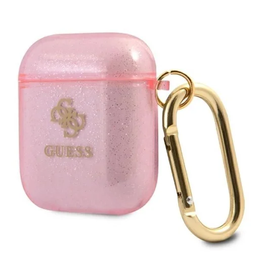 Guess GUA2UCG4GP AirPods tok pink/pink Glitter Collection - 3