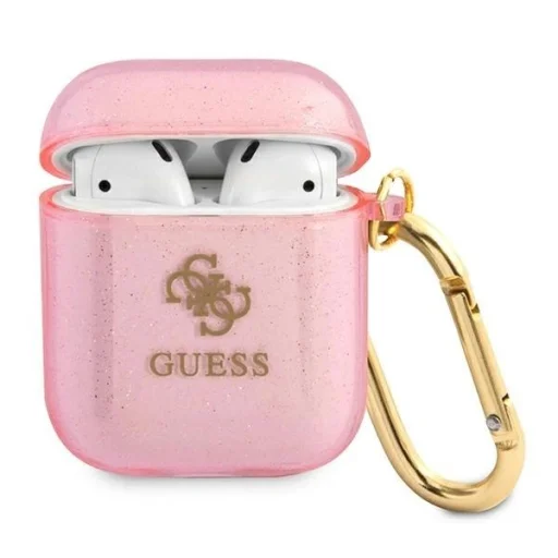 Guess GUA2UCG4GP AirPods tok pink/pink Glitter Collection - 1