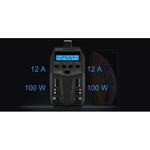 SkyRC T200 töltő 2x100W - 4