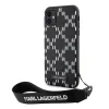 Karl Lagerfeld KLHCN61SAKLMBSK iPhone 11 6.1" fekete/fekete keménytok Monogram Losange Saffiano tok thumbnail
