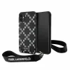 Karl Lagerfeld KLHCN61SAKLMBSK iPhone 11 6.1" fekete/fekete keménytok Monogram Losange Saffiano tok