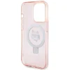  iPhone 15 Pro 6.1" pink/pink Karl Lagerfeld KLHMP15LHMRSCHP tok Ring Stand Choupette Head MagSafe - 7