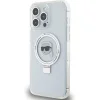  iPhone 15 Pro Max 6.7" fehér/fehér Karl Lagerfeld KLHMP15XHMRSKHH kemény tok Ring Stand Karl Head MagSafe tok - 7