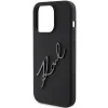  iPhone 15 Pro fekete Karl Lagerfeld Silicone Karl Script tok thumbnail