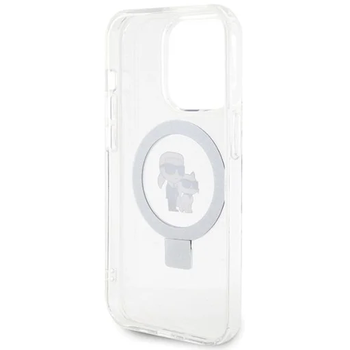 Karl Lagerfeld Ring Stand Karl&Choupette MagSafe tok iPhone 13 Pro - fehér - 7
