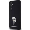 Karl Lagerfeld Silicone Ikonik Metal Pin tok Samsung Galaxy S23 FE - fekete thumbnail