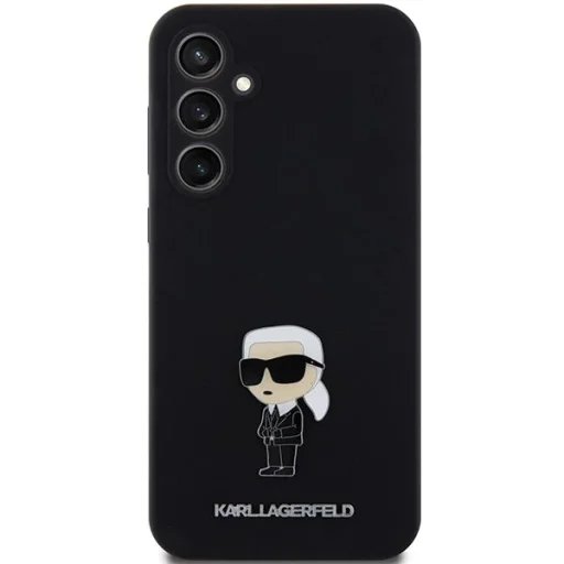 Karl Lagerfeld Silicone Ikonik Metal Pin tok Samsung Galaxy S23 FE - fekete - 3