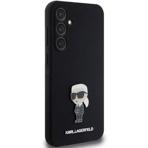 Karl Lagerfeld Silicone Ikonik Metal Pin tok Samsung Galaxy S23 FE - fekete - 4