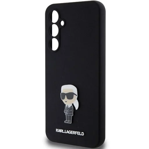 Karl Lagerfeld Silicone Ikonik Metal Pin tok Samsung Galaxy S23 FE - fekete - 6